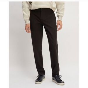 Everlane Mens Black Cotton Blend The Performance Uniform Chino Pants 34x30
